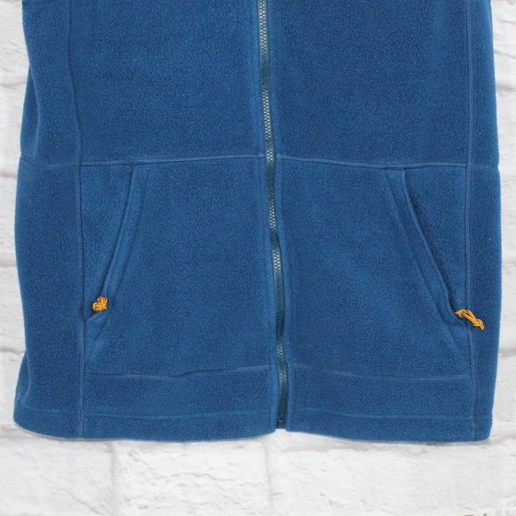 LL Bean Blue Polyester Zip-up Sweater Fleece Vest Size L Tall - Picture 3 of 9